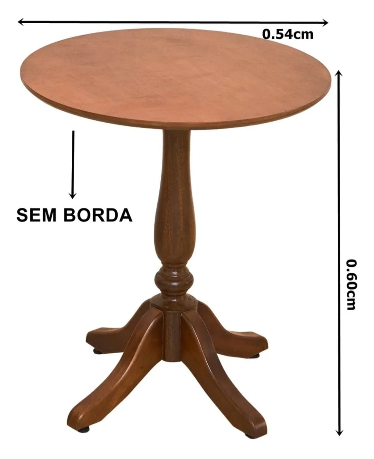 Mesa Lateral Vintage Castanho - Imagem 2